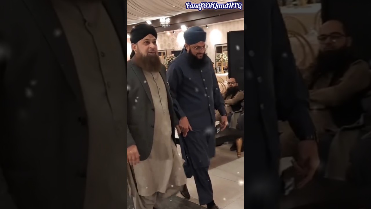 Owais Raza Qadri and Hafiz Tahir Qadri together entry 2025 inmehfil 