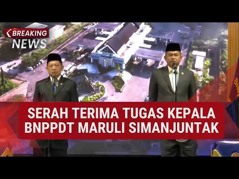 Handover of Duties for Head of BNPPDT from Minister of Home Affairs Tito to Maruli Simanjuntak