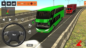 2025 new coach bus simulator 💥 || indonesia bus simulator part-264 #bus #game #simulator #comman  