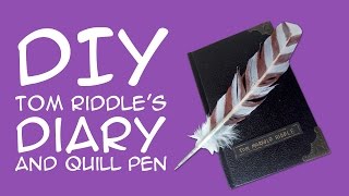 DIY Harry Potter Tom Riddle Diary & Quill Pen: (For Harry Potter Fans) a COLLAB with TheAshHeart5000