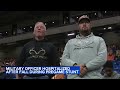 Military officer hospitalized after fall during pregame stunt