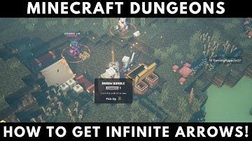 Minecraft Dungeons How To Get Infinite Arrows!
