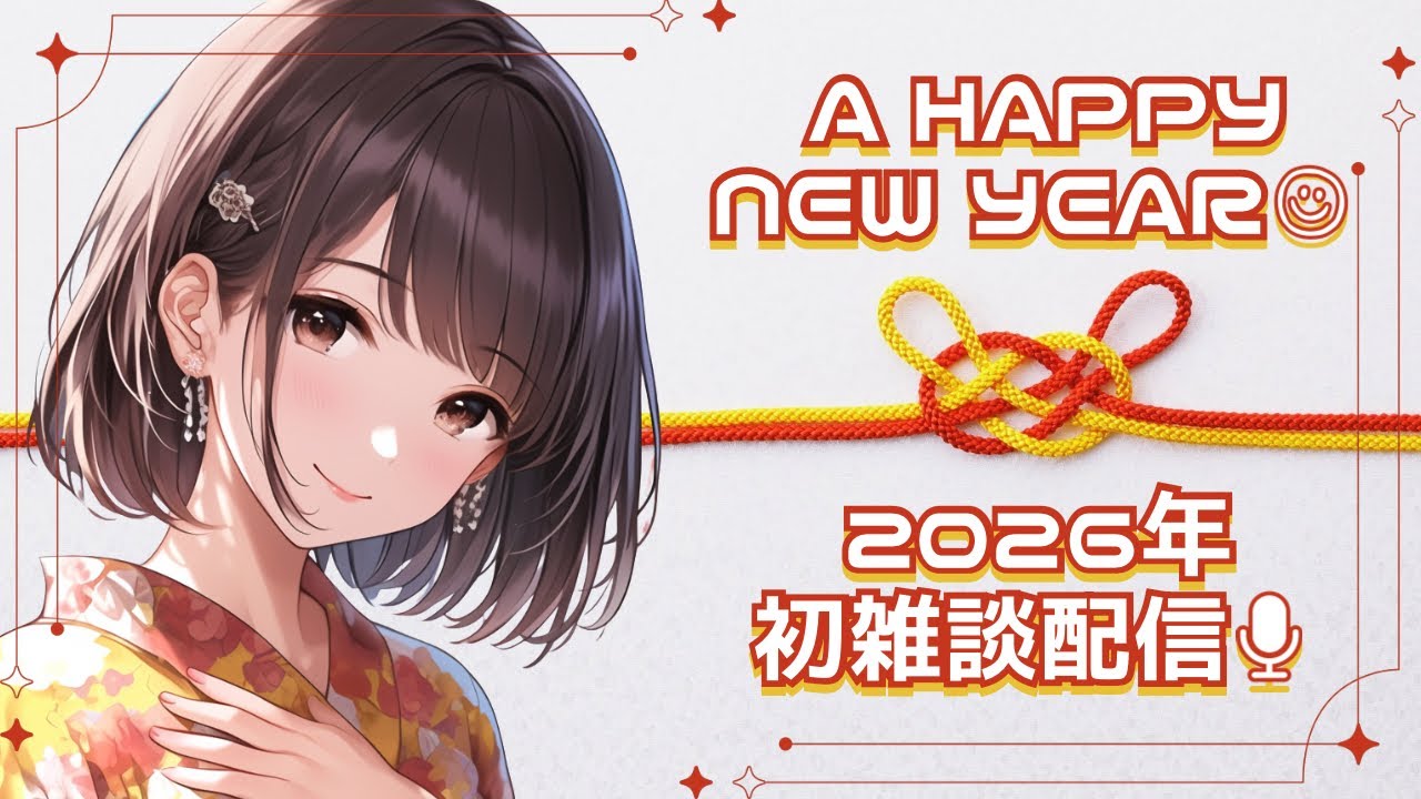 【雑談配信】あけましておめでとう🎍2026年初雑談配信🍻