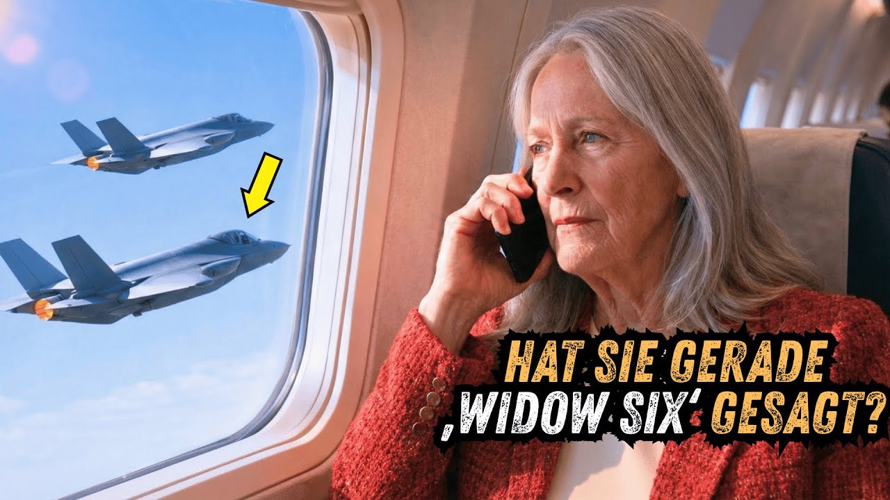 Die alte Frau saß still im Flugzeug – bis F-35-Piloten über Funk „WIDOW SIX“ riefen.