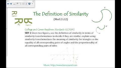 Mod 2 L12 The Definition of Similarity 2018