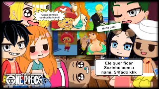 Mugiwaras react - Nami e Sanji CUIDAM do CHOPPER 😂 no One Piece Vr