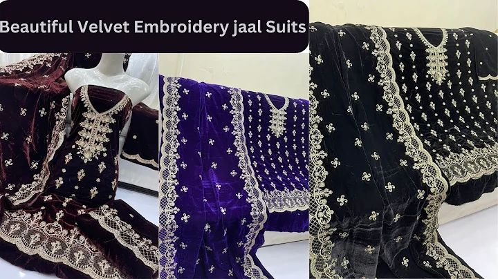 Winter Collection Top Class Embroidered Velvet Party Dresses 2023 | velvet dresses