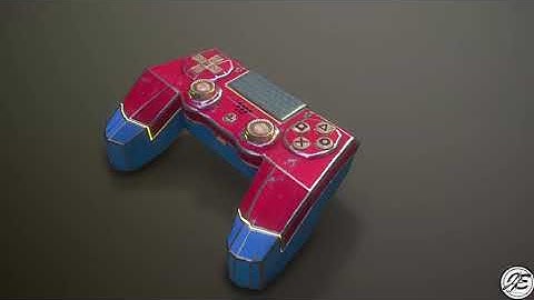 3D Modeled and Textured PS4 Game Controller