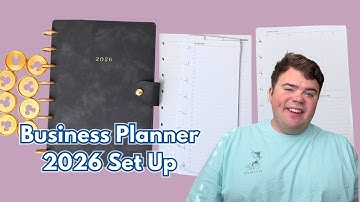2026 Citrine Planner Set Up | Half Letter Discbound Social Media and Business Planner