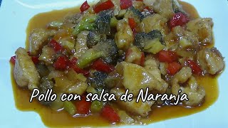 Receta de Pollo con salsa de naranja  | 🧼Comidas caseras y consejos de Pepi🍴