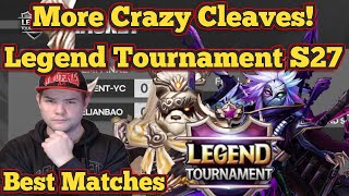 Crazy Cleaves in S27 Legend Tournament! Best Matches  Summoners War