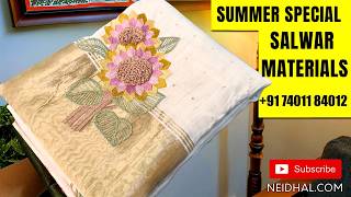 Latest Salwar Dress Material Designs | NEIDHAL.COM | WhatsApp +917401184012 | JUL 19#3822 screenshot 3