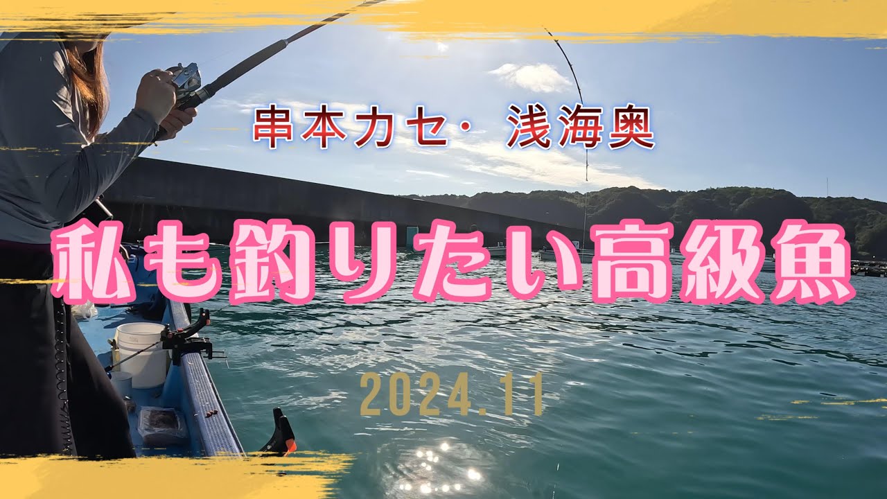 【和歌山串本】part5 最終回　フィッシング隼　浅海奥　底物・ギガアジ狙い　　私も高級魚が釣りたい　　# 釣り　#初心者　#秋　 #おもしろ動画　#クエ　#高級魚
