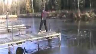 Fat Kid Vs. Frozen Lake