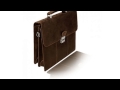 Visconti Apollo 16038 Oil Tanned Leather Briefcase With Strap And Lock