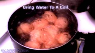 How Long To Boil Eggs. Hard Boiled.