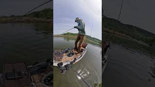 What an INSANE bite! Proof that casting/bait placement is KEY. #baitcaster #fishing #bassfishing