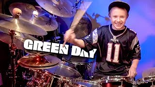 BASKET CASE - GREEN DAY (9 year old Drummer) Drum Cover by Avery Drummer Molek