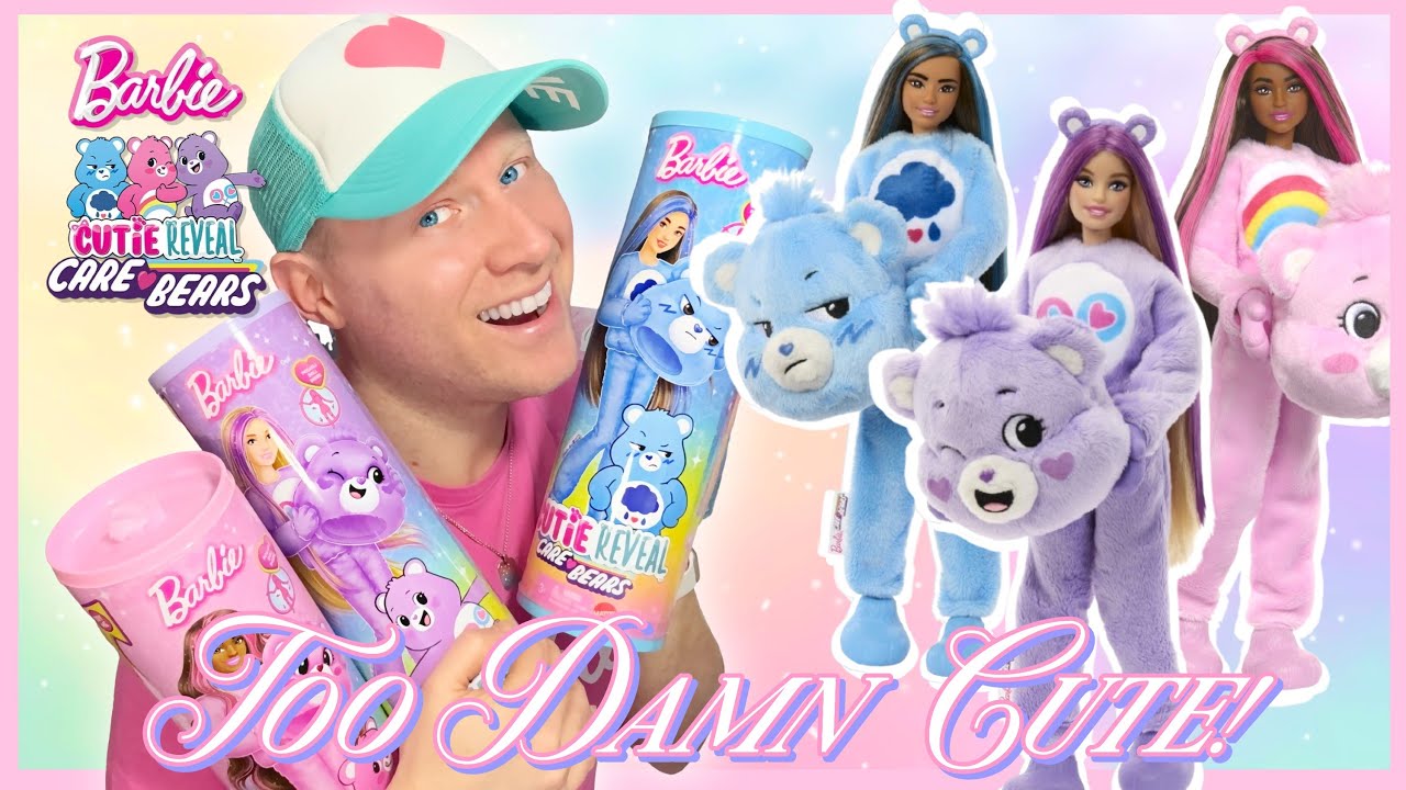Barbie Cutie Reveal x Care Bears Series 1 🧸 Review & Restyle!