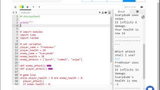 Monster Battle 6 (Python) - Text Graphics and Other Extension Ideas