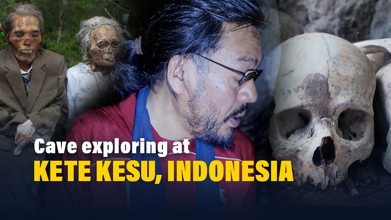 Исследование опасных пещер в Рантепао, Индонезия