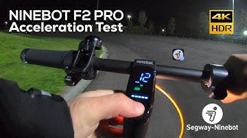 Segway Ninebot F2 Pro Electric Scooter - Acceleration Test (Environment Sound Only) 4K