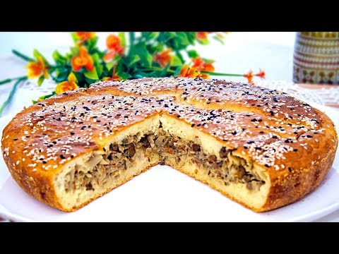 Video: Pie With Mushrooms On Kefir. Step-by-step Urecept With Photos