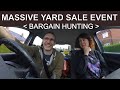 Treasure hunting at a massive yard sale event gopro footage