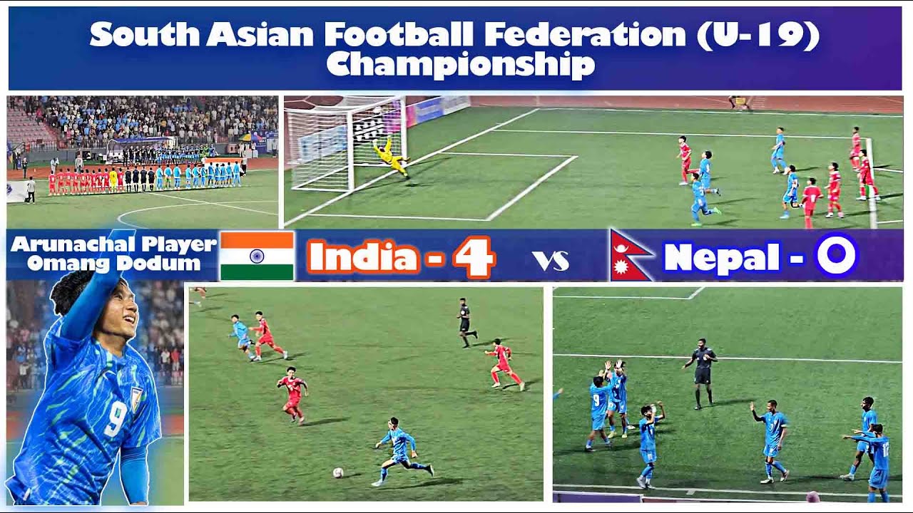 India vs Nepal | SAFF (U-19) Championship | All goals and intense moment highlight
