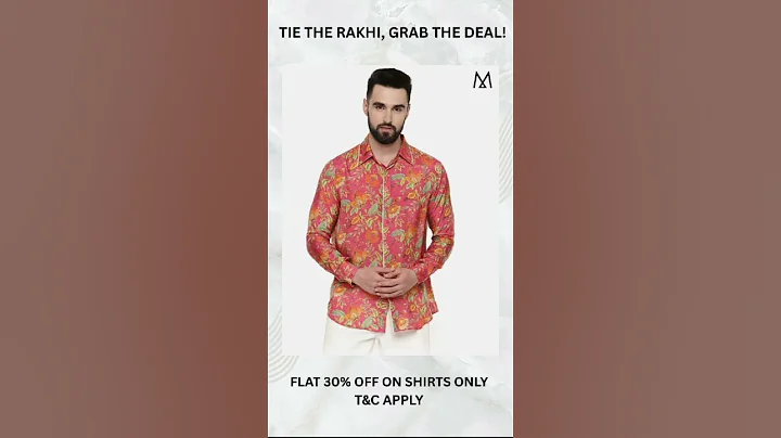 Tie the Rakhi, Grab the Deal! #indianfashionbrand#bangalore#shirts#rakhisale#menswear#printedshirts