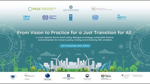 From Vision to Practice for a Just Transition for All