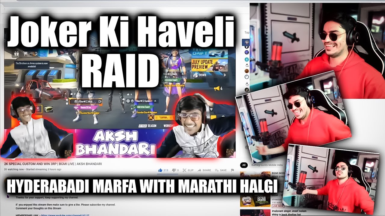 Joker Ki Haveli Raid On Aksh Bhandari |Hyderabadi Marfa With Marathi ...