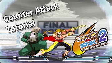 Capcom Vs. SNK 2 Tutorial - Alpha Counter (Counter Attack)