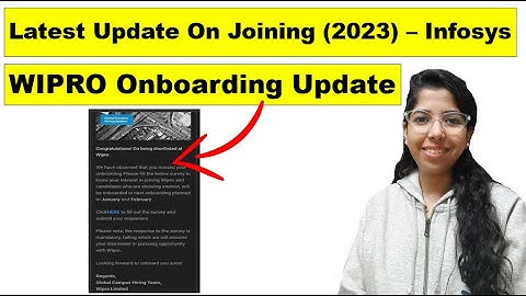 Infosys Joining 2023 & Wipro Updates | Latest Onboarding & Joining 2022