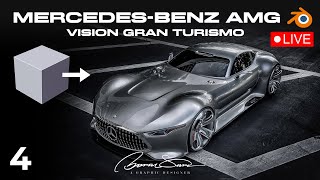 Mercedes-Benz AMG Vision Gran Turismo - Blender Car Modeling - Part4