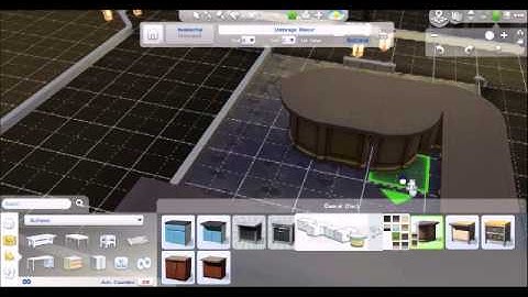 The Sims 4 build Mode Tutorial rounded countertops