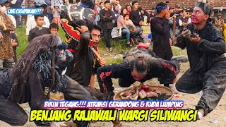 BIKIN TEGANG!!! ATRAKSI GERANDONG & KUDA LUMPING || BENJANG RAJAWALI WARGI SILIWANGI LIVE CIGUPAKAN