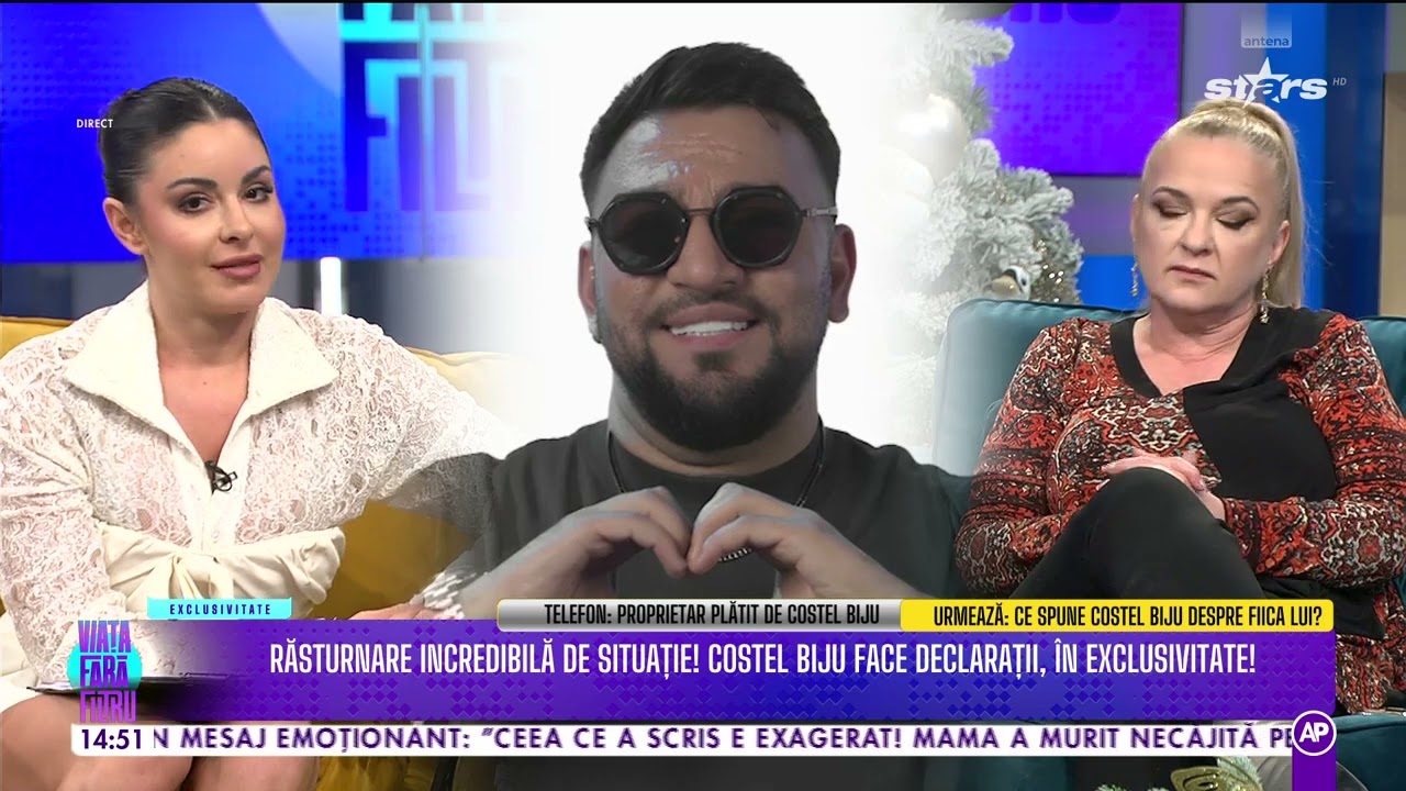RĂSTURNARE INCREDIBILĂ DE SITUAȚIE! COSTEL BIJU FACE DECLARAȚII, ÎN EXCLUSIVITATE!
