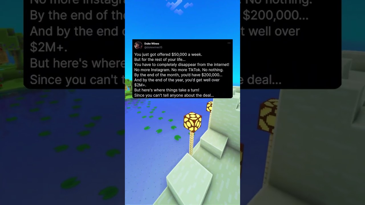 $50K Every Week, But You Stop Existing...