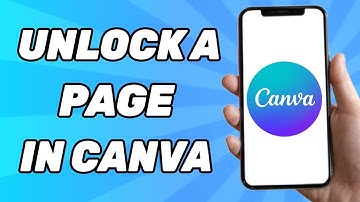How to Unlock a Page in Canva Mobile 2025
