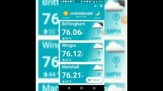 Temperature tracker app with Flutter and Open Weather map screenshot 1