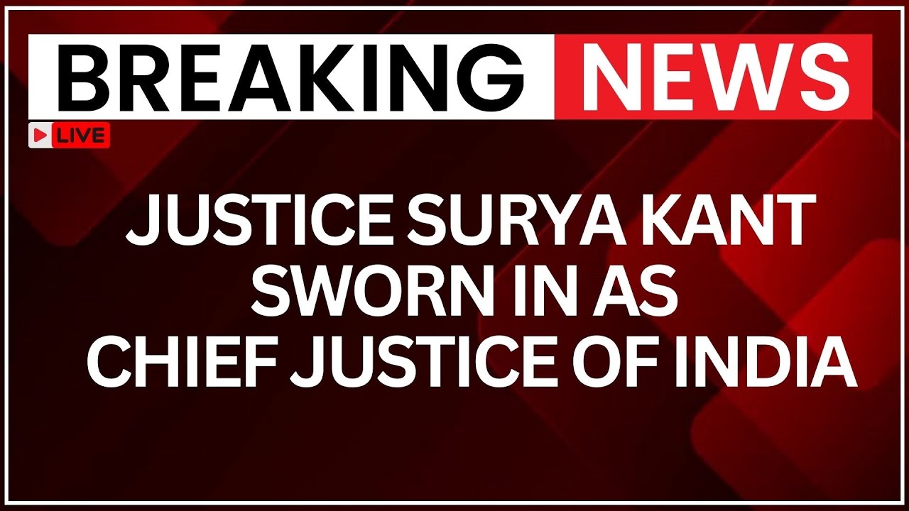 53rd CJI Surya Kant LIVE: Justice Surya Kant Sworn In as Chief Justice of India | NewsX