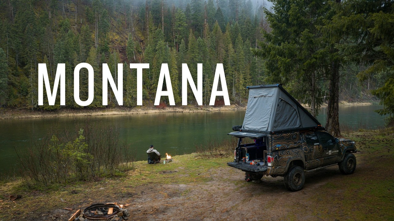 Solo Truck Camping along a Montana River