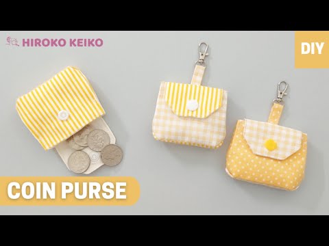 DIY How to Make a Coin Purse / Mini Pouch Tutorial [Hiroko Keiko] - YouTube