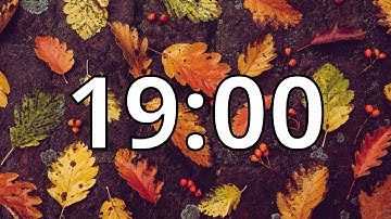 19 Minute Autumn/Fall  Countdown Timer With Music and Alarm (Simple Beep)