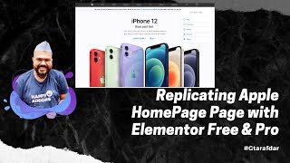 Replicating Apple HomePage with Elementor Free & Pro Tutorial | Creating Horizontal Mobile Menu