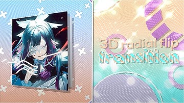 3D RADIAL FLIP TRANSITION | CANDY STYLE | AFTER EFFECTS