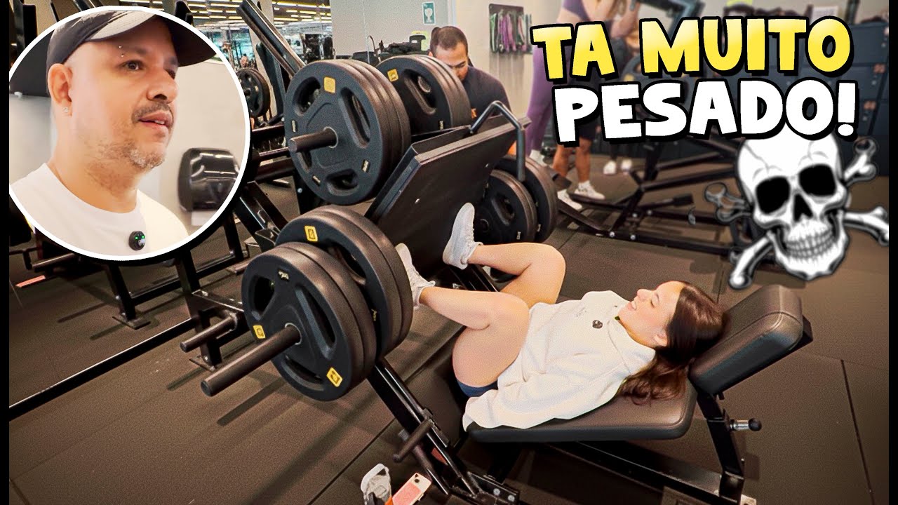 YASMIN TENTOU SUPERAR OS LIMITES DELA NO NO LEG 45! TREINO EM FAMÍLIA