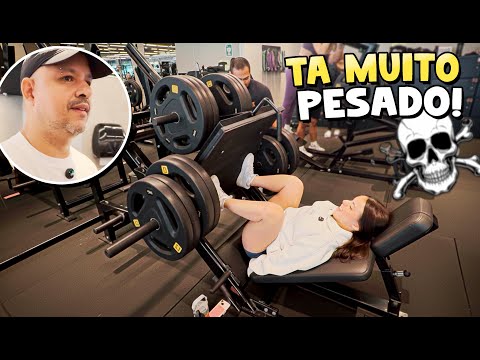 YASMIN TENTOU SUPERAR OS LIMITES DELA NO NO LEG 45! TREINO EM FAMÍLIA