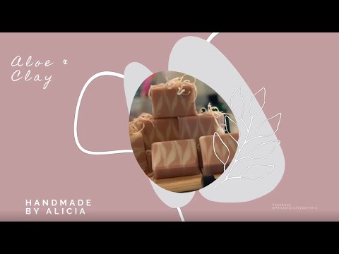 Aloe and Clay Cold Process Soap - YouTube